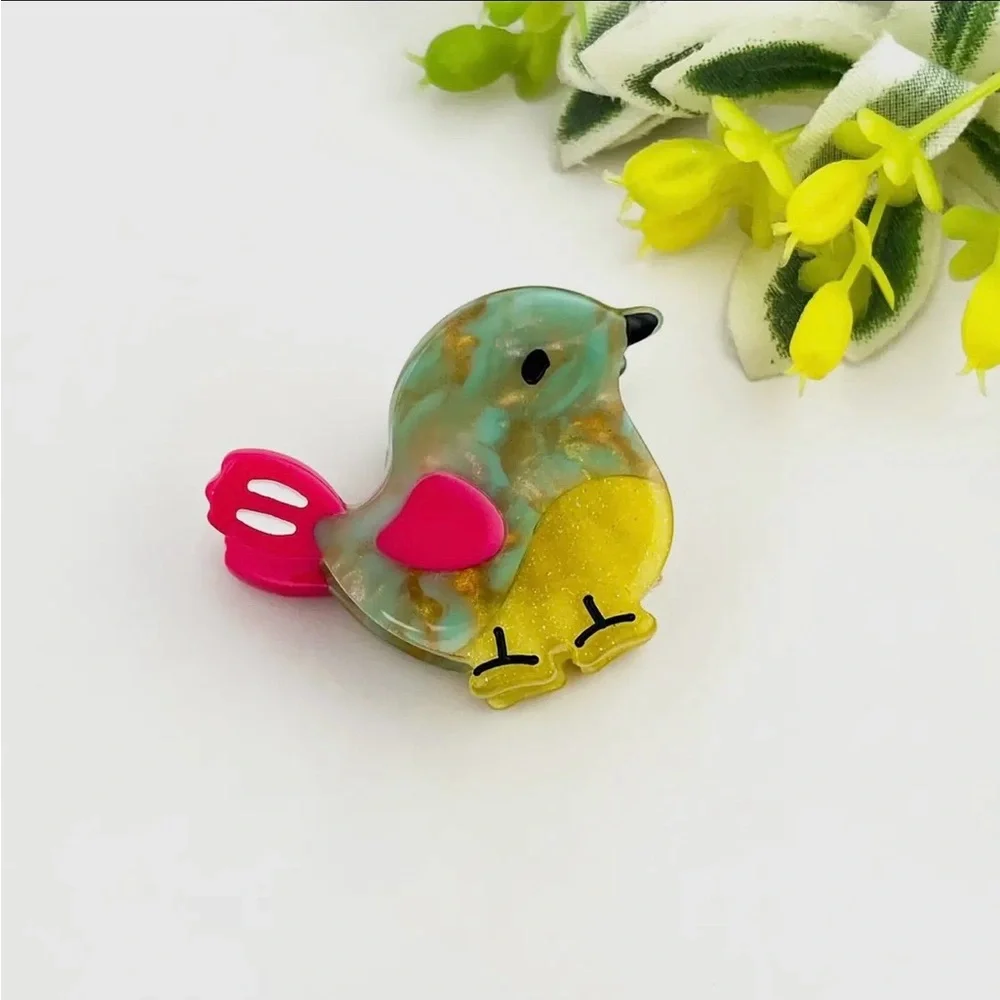 Colorful Bird Mini hair clip  Set - Picture 2 of 3